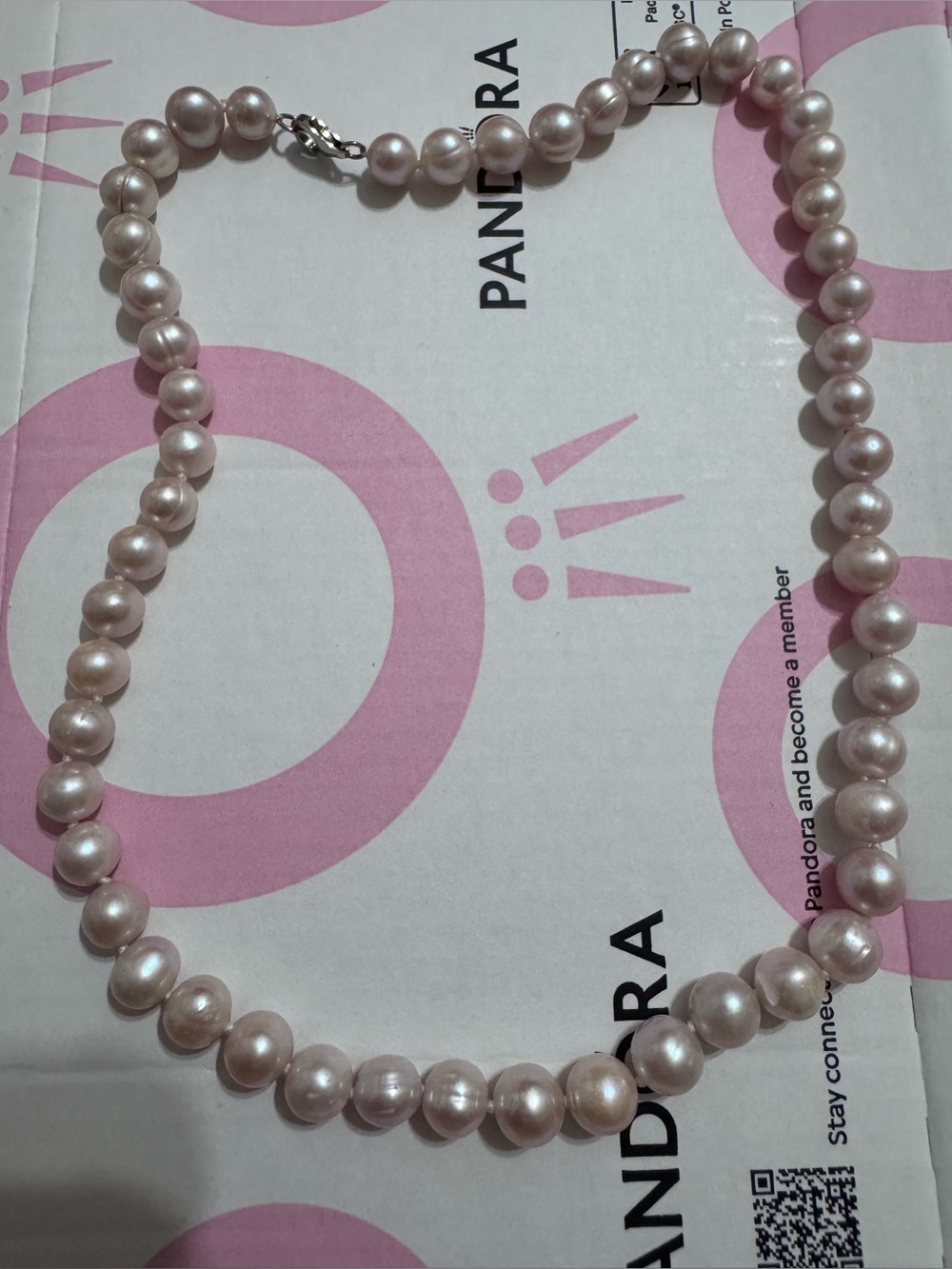 EFFY pearl rose necklace sterling silver - Picture 3 of 9